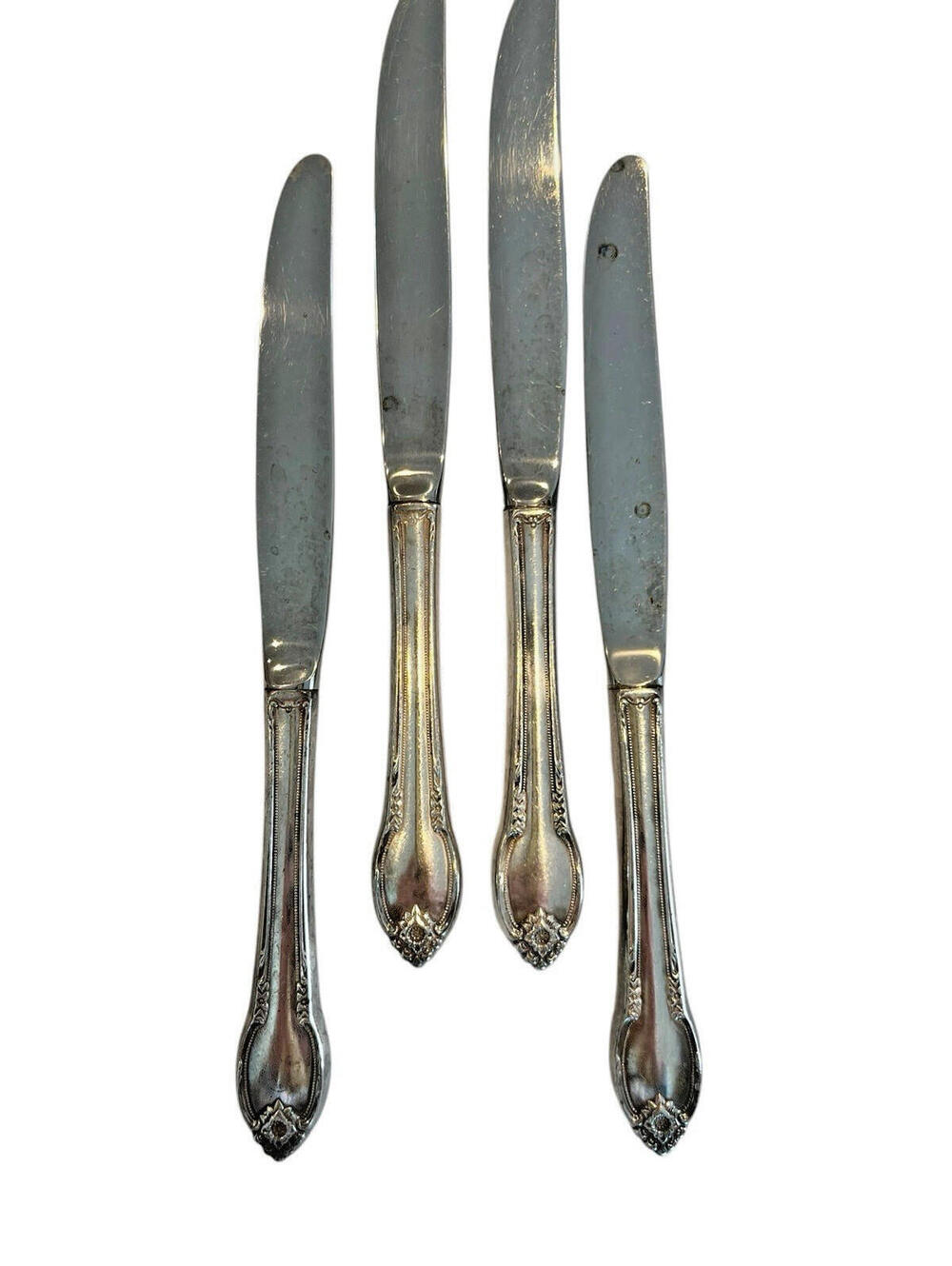 1847 Rogers Bros IS Silver Plate Remembrance ButterKnives 4 Pcs 2369/2370
